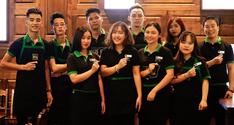 Đồng phục áo phông Aha Cafe