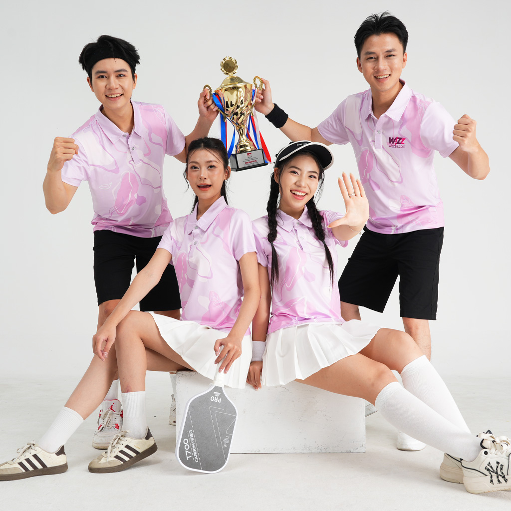Áo pickleball thiết kế riêng cho đội nhóm
