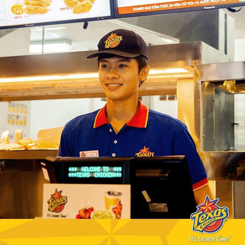 Áo thun có cổ đồng phục Texas Chicken