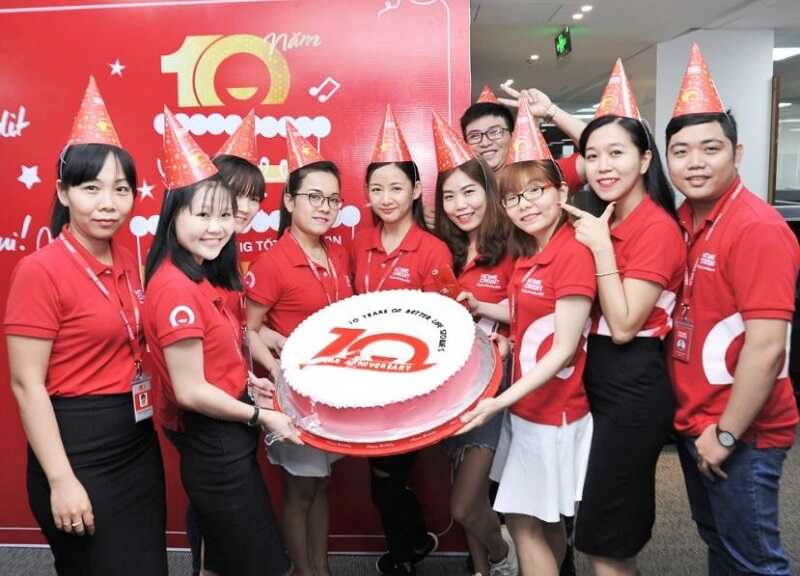 Áo thun cổ bẻ đồng phục Home Credit thanh lịch