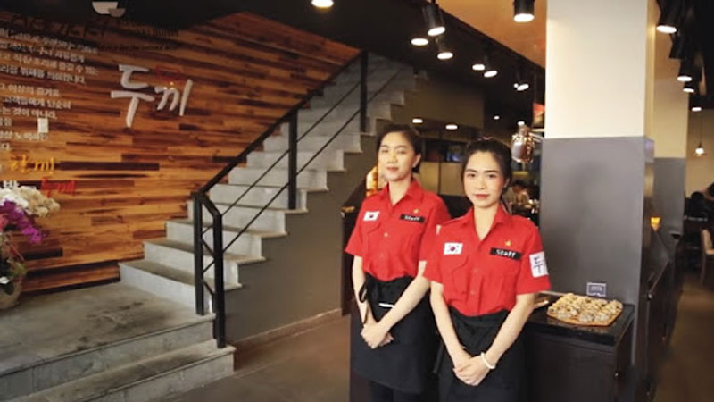 Chất liệu của đồng phục nhà hàng Dookki