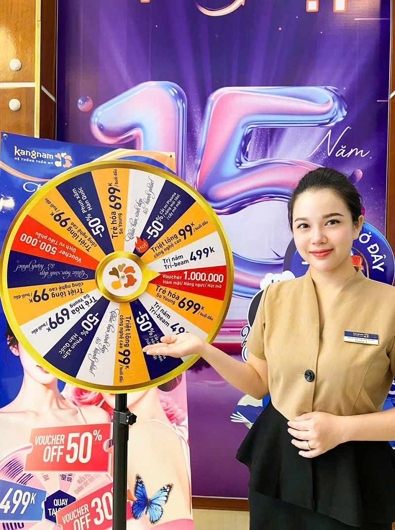 Áo đồng phục thẩm mỹ viện Kangnam cho lễ tân thanh lịch