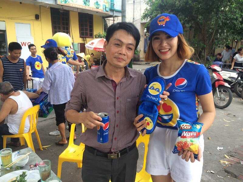 Đồng phục Pepsi cho PG chạy sự kiện