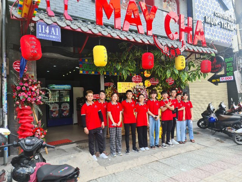 Đồng phục pha chế trà sữa Maycha