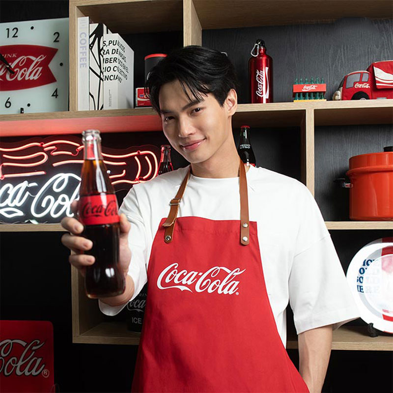 Đồng phục tạp dề nhân viên Coca Cola