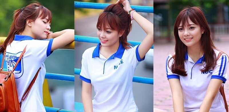 Áo thể dục là mẫu đồng phục NUCE đẹp nhất