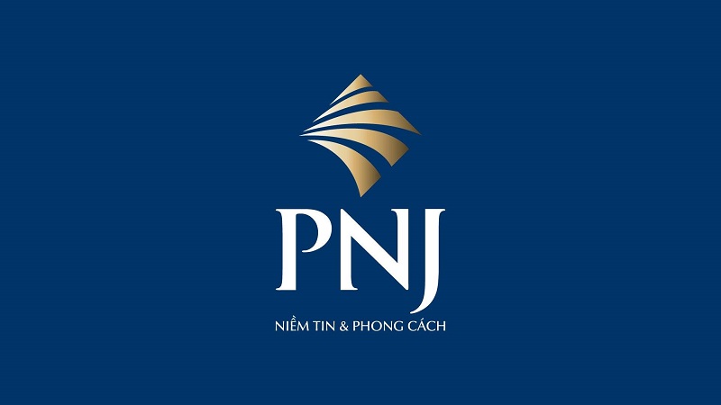 Logo thương hiệu PNJ sắc sảo với hình ảnh viên kim cương cách điệu