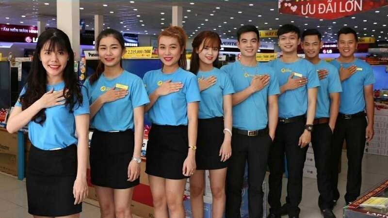 Đồng phục Điện Máy Xanh giúp xây dựng tính chuyên nghiệp