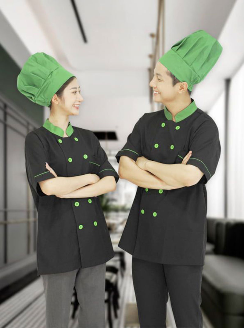 May đồng phục bếp