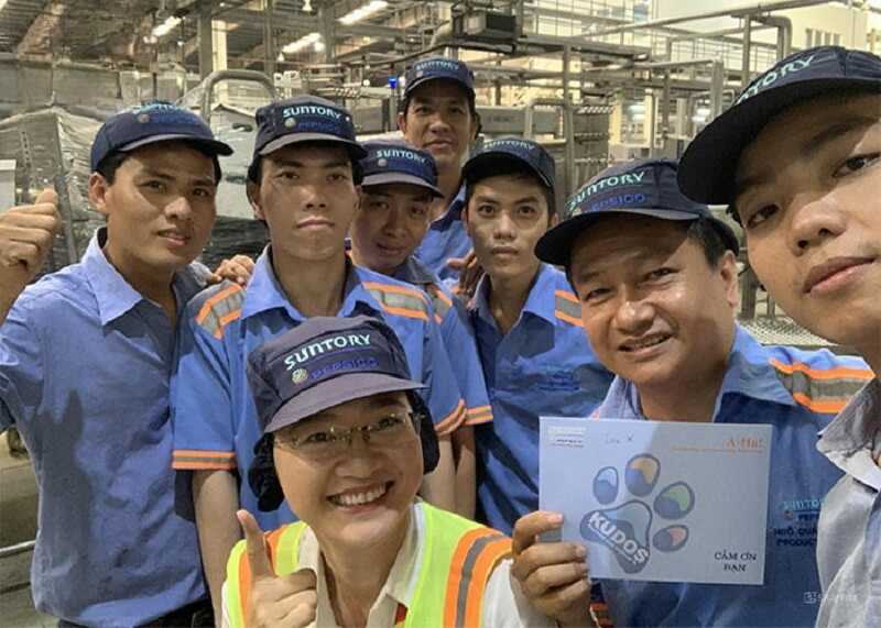 Đồ bảo hộ lao động cho công nhân nhà máy Pepsi