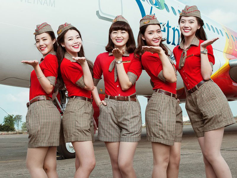 Top 5+ mẫu đồng phục Vietjet Air sang trọng ,chuyên nghiệp