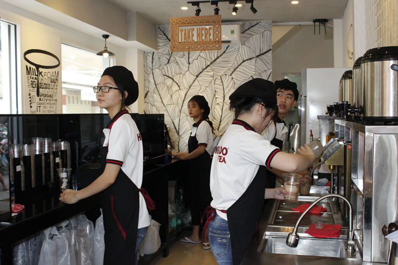 Đồng phục mũ trà sữa Hokkaido