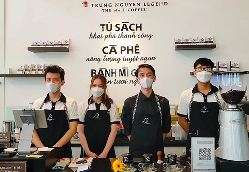 Tạp dề đồng phục cà phê Trung Nguyên Legend