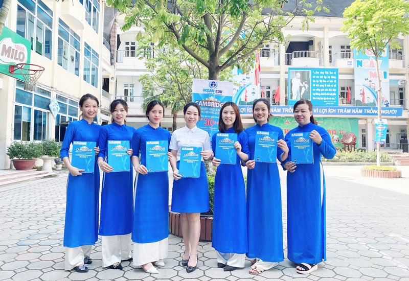 Tổng hợp 5 thiết kế đồng phục trung tâm Anh Ngữ Ocean Edu đẹp