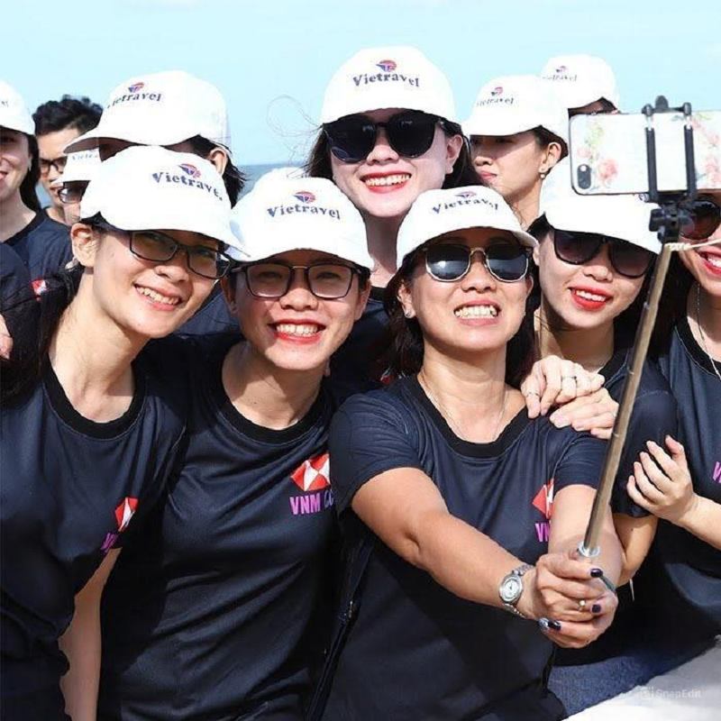 Đồng phục du lịch ngân hàng HSBC màu đen cá tính