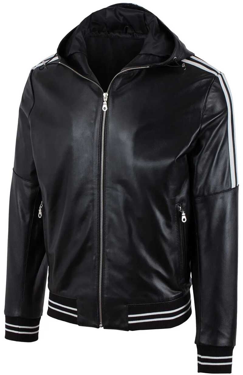 Mẫu đồng phục áo khoác màu đen chất liệu da sang trọng