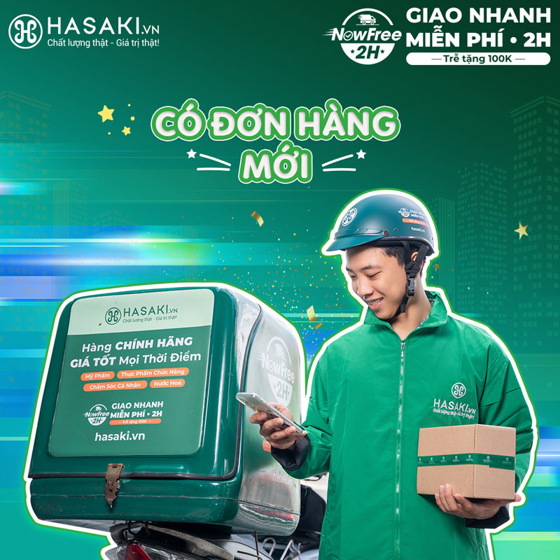 Áo khoác đồng phục giao hàng Hasaki