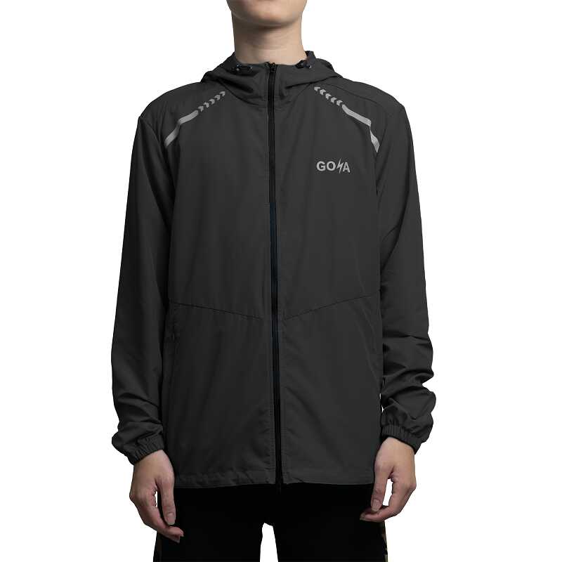 Đồng phục áo khoác màu đen dáng thể thao cá tính