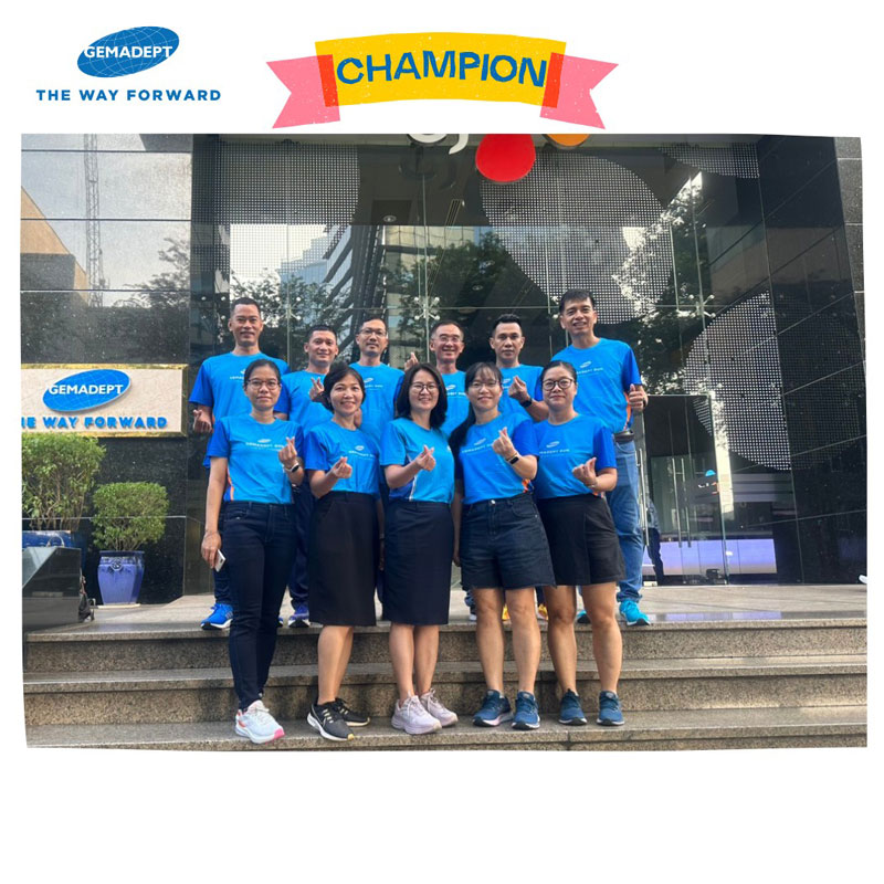 Áo thun có cổ đồng phục Gemadept Corp