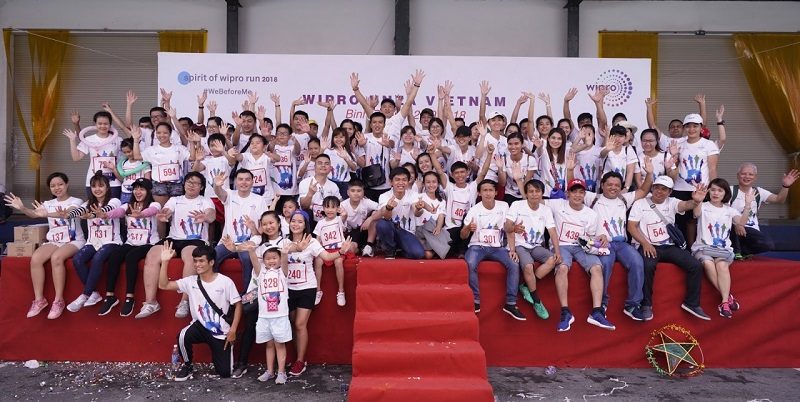 Đồng phục giải chạy của tập đoàn Wipro Việt Nam
