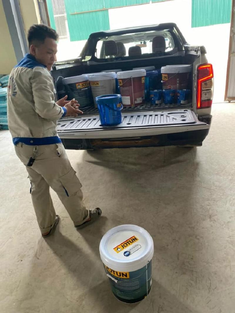 Đồ bảo hộ cho nhân viên sơn Jotun