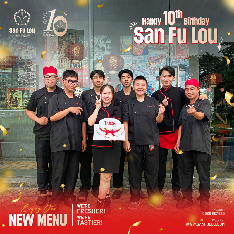 Mẫu đồng phục màu trắng San Fu Lou