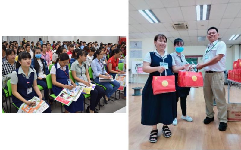 Đồng phục thai sản cho công nhân nữ nhà máy Yazaki