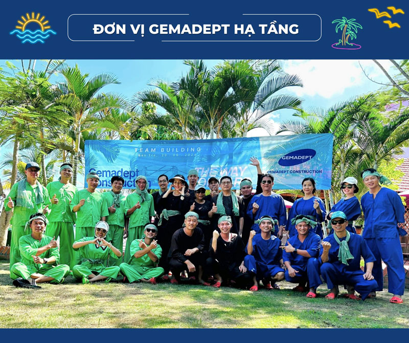 Đồng phục team building Gemadept Corp