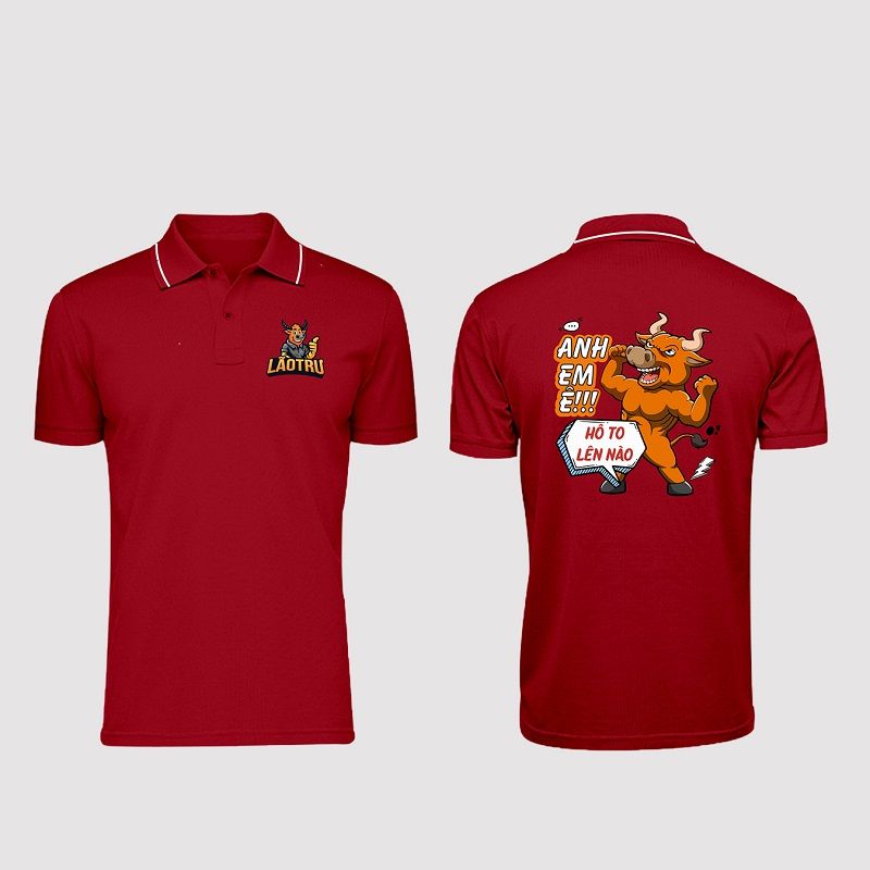 Mẫu in áo đồng phục đẹp cho kiểu dáng polo năng động