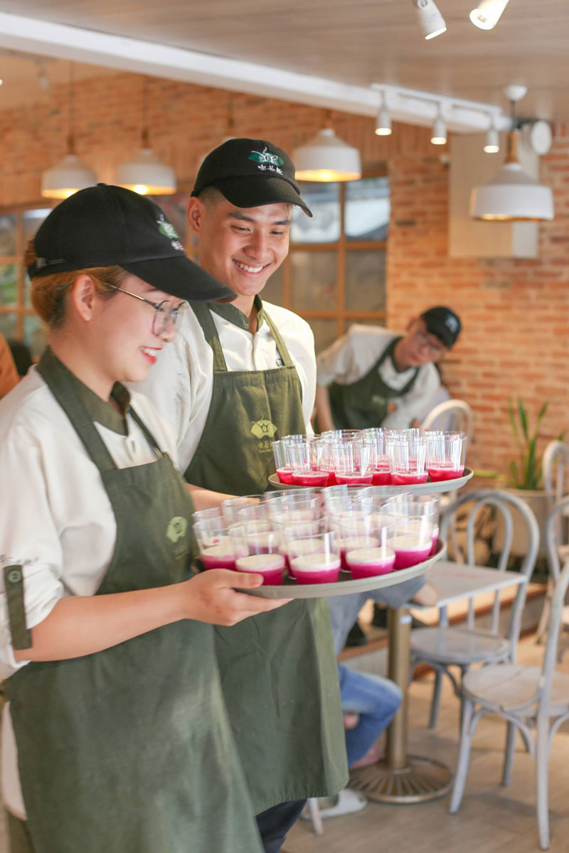 Tạp dề đồng phục trà sữa Ten Ren