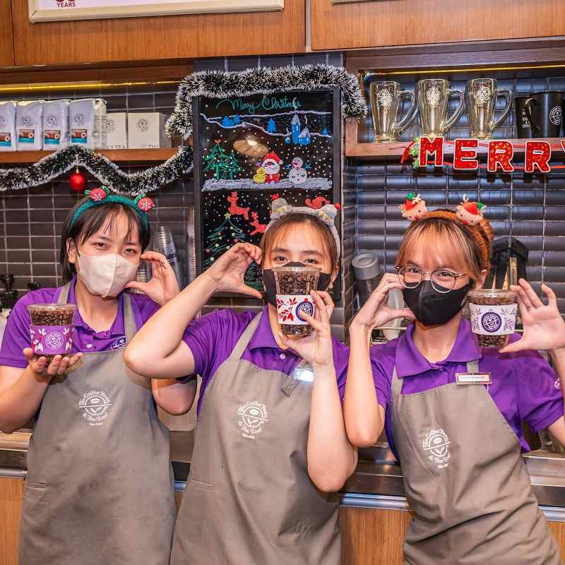 Hình ảnh tạp dề đồng phục The Coffee Bean & Tea Leaf đẹp