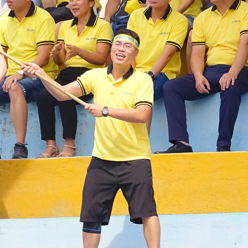 Đồng phục áo thun có cổ tập đoàn Hòa Phát