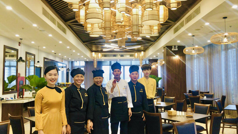 Áo bếp đồng phục New Century Hạ Long