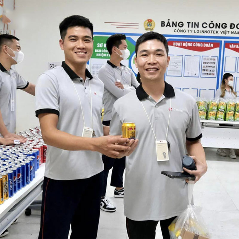Đồng phục áo thun có cổ LG Innotek