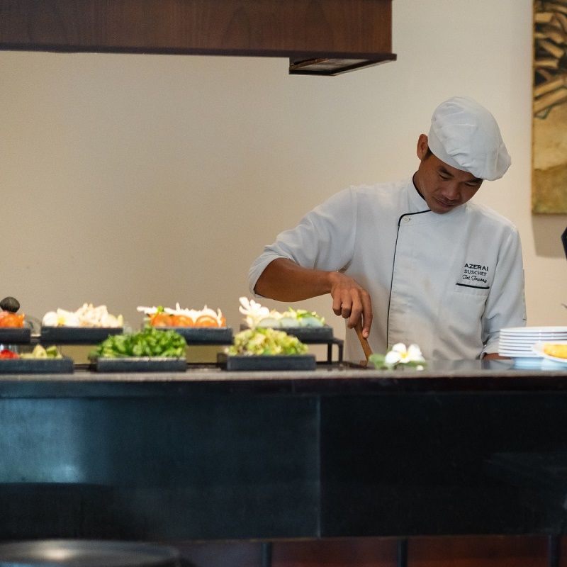 Áo bếp đồng phục nhà hàng Azerai La Residence