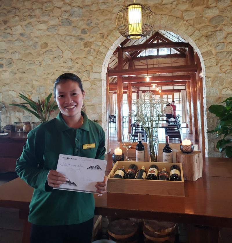 Áo thun có cổ đồng phục Topas Ecolodge