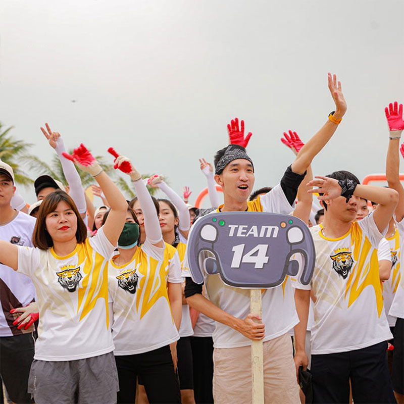 Áo thun cổ tròn đồng phục sự kiện VN Pay