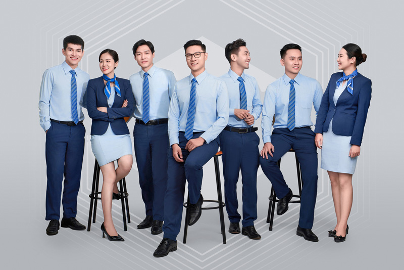 Đặt May Đồng Phục Vietbank Đẹp, Sang Trọng | Giá Tốt