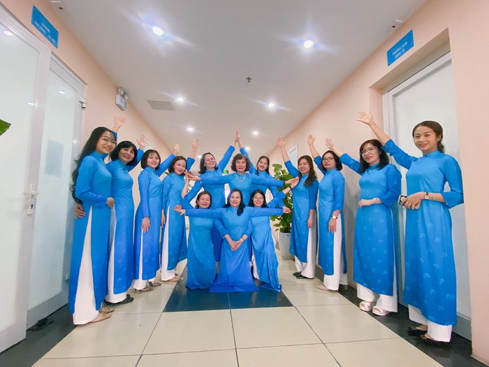 Áo dài đồng phục BVBank