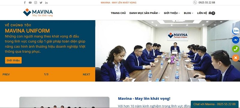 Xưởng may đồng phục nhà hàng tại Thái Bình nên chọn - Mavina