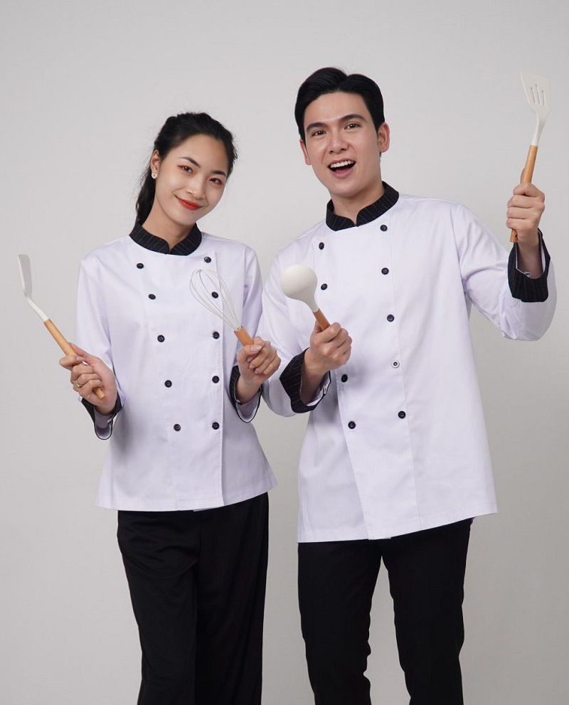 Đồng phục nhà hàng đẹp, thiết kế hiện đại tại Ong Vàng Uniform