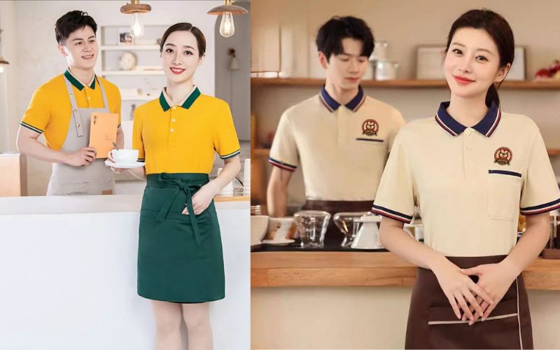 Áo thun là lựa chọn phù hợp khi đặt may đồng phục quán chè 