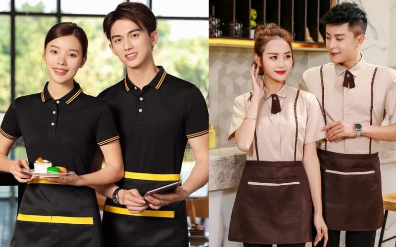 May áo đồng phục quán chè cần thiết kế đơn giản