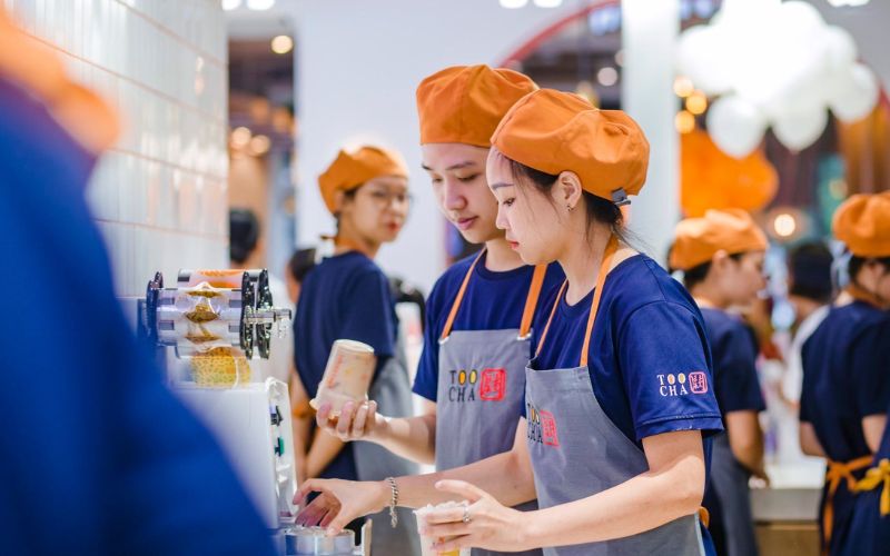 Xưởng May Đồng Phục Quán Trà Sữa Đẹp | Báo Giá 2026