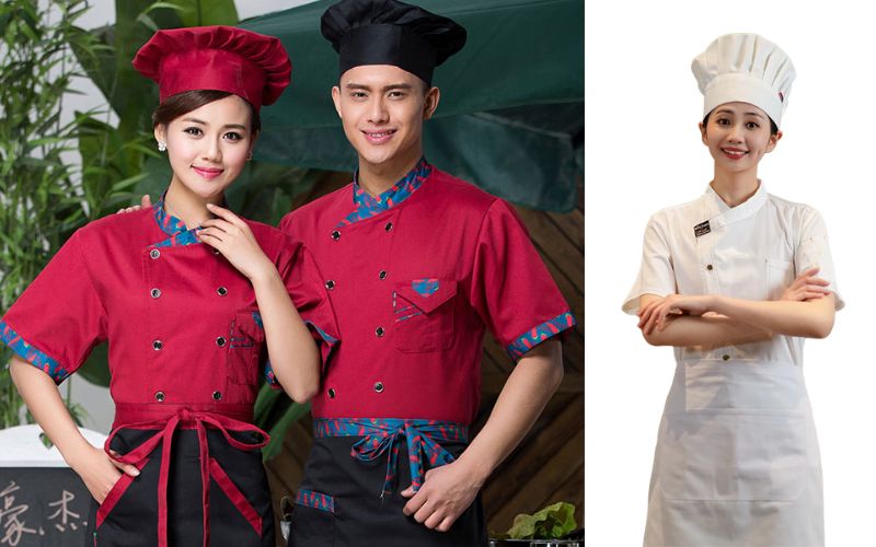 Đồng phục đầu bếp nhà hàng Hoa
