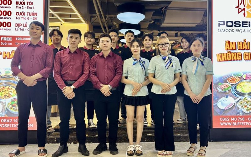 May Đồng Phục Nhà Hàng Buffet Chất Lượng | Báo Giá 2026