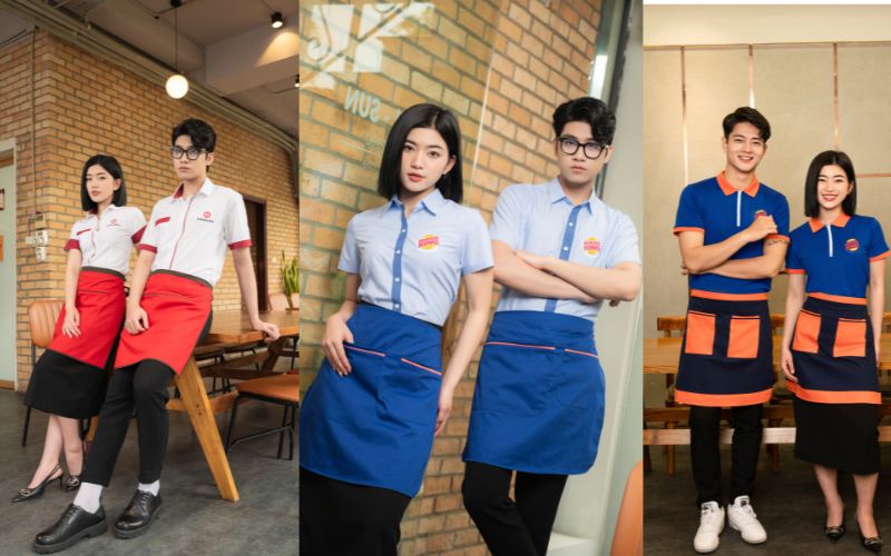 Một số nhà hàng buffet đã đặt may đồng phục tại Handy Uni