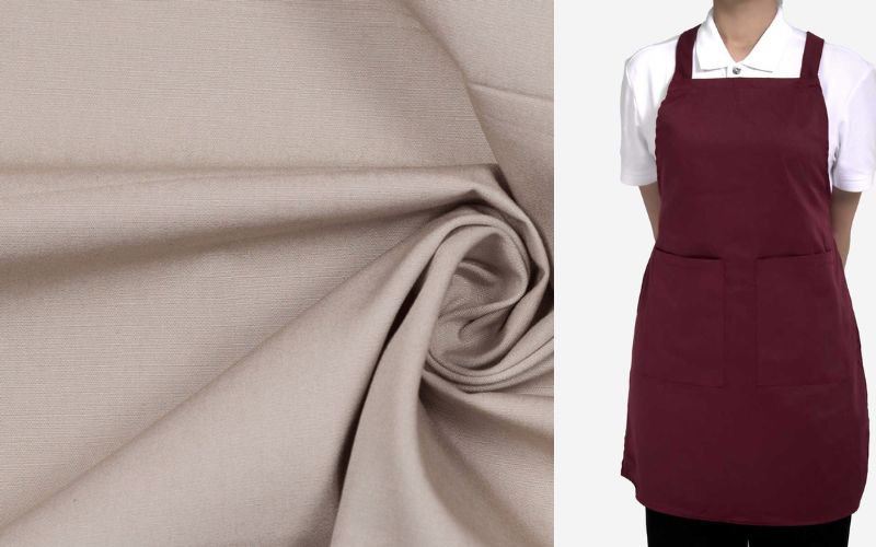 Vải Kate may tạp dề quán thịt nướng