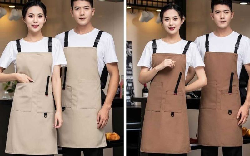 Quán buffet truyền thống: tone nâu đất, kaki, form cổ điển