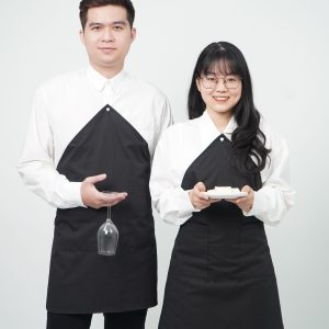 Đồng phục áo bếp áo sơ mi kèm tạp dề Handy Uni